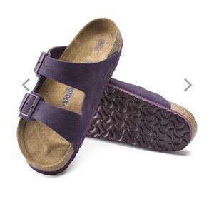 NWT BIRKENSTOCK ARIZONA SFB BLACKBERRY SUEDE Sz 39